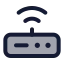 Router icon with duotone standard style