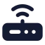 Router icon with solid standard style