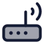 Router icon with duotone standard style