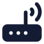 Router icon with solid standard style