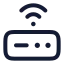 Router icon with stroke rounded style