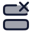 Rowdelete icon with duotone rounded style