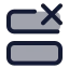 Rowdelete icon with duotone standard style