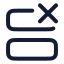 Rowdelete icon with stroke rounded style