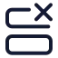 Rowdelete icon with stroke standard style