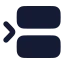 Rowinsert icon with solid rounded style