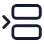 Rowinsert icon with stroke standard style