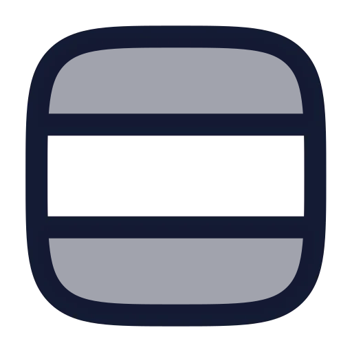 Rows 01 Icon in Duotone Rounded style