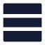 Rows icon with solid sharp style