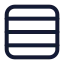 Rows icon with stroke standard style