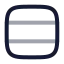 Rows icon with twotone rounded style