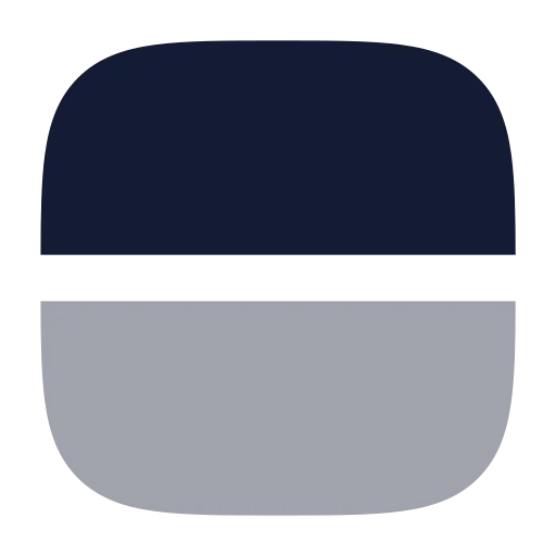 Rows Icon in Bulk Rounded style