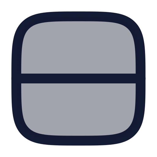 Rows Icon in Duotone Rounded style