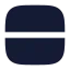 Rows icon with solid rounded style