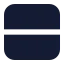 Rows icon with solid standard style