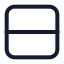 Rows icon with stroke standard style