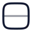 Rows icon with twotone rounded style