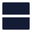 Rows 2 icon with solid sharp style