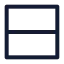 Rows 2 icon with stroke sharp style