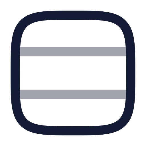 Rows 3 Icon in Twotone Rounded style