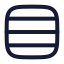 Rows 4 icon with stroke rounded style