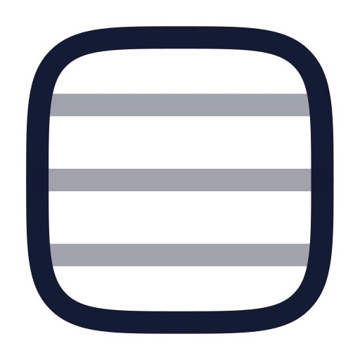 Rows 4 Icon in Twotone Rounded style