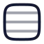 Rows 4 icon with twotone rounded style