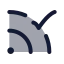 Rssconnected icon with duotone rounded style