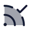 Rssconnected icon with duotone standard style