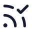 Rssconnected icon with solid standard style