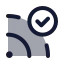 Rssconnected icon with duotone standard style