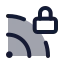 Rsslocked icon with duotone standard style