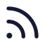 Rss icon with solid standard style