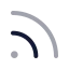 Rss icon with twotone rounded style