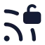 Rssunlocked icon with solid standard style