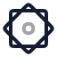 Rubelhizb icon with twotone rounded style
