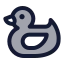 Rubberduck icon with duotone standard style