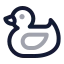 Rubberduck icon with twotone rounded style
