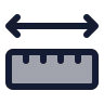 Ruler Dimension Line icon preview