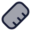 Ruler icon with duotone rounded style
