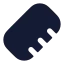 Ruler icon with solid rounded style