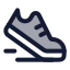 Runningshoes icon with duotone rounded style