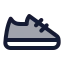 Runningshoes icon with duotone standard style