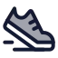 Runningshoes icon with duotone standard style