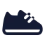 Runningshoes icon with solid standard style