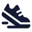 Runningshoes icon with solid standard style