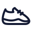 Runningshoes icon with stroke rounded style