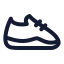 Runningshoes icon with stroke rounded style