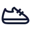 Runningshoes icon with stroke sharp style