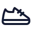 Runningshoes icon with stroke standard style